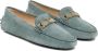 TOD'S Gommino Suede Moccasin met T Chain Blue Dames - Thumbnail 2