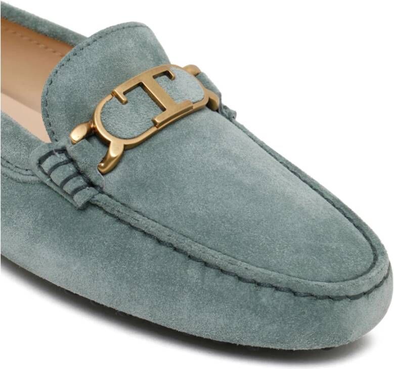 TOD'S Platte Schoenen voor Vrouwen Blue Dames