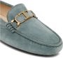 TOD'S Gommino Suede Moccasin met T Chain Blue Dames - Thumbnail 4