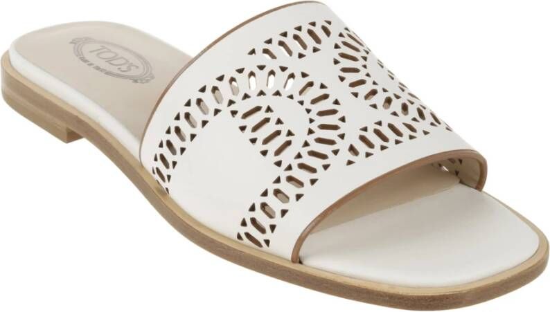 TOD'S Platte Schoenen White Dames