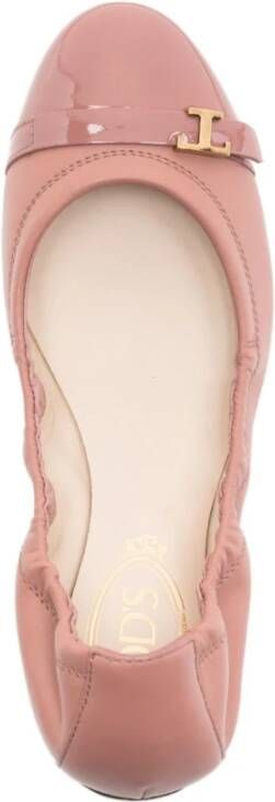 TOD'S Roze Elastische Platte Schoenen Pink Dames