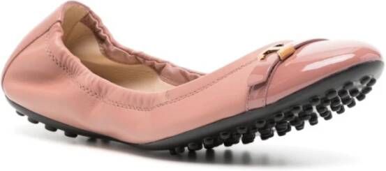 TOD'S Roze Elastische Platte Schoenen Pink Dames