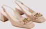 TOD'S Roze Nappa Leren Pumps Beige Dames - Thumbnail 3