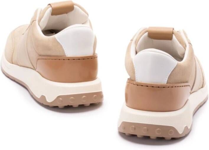 TOD'S Roze Veterschoenen met Geperforeerde Details Beige Heren