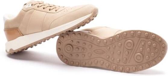 TOD'S Roze Veterschoenen met Geperforeerde Details Beige Heren