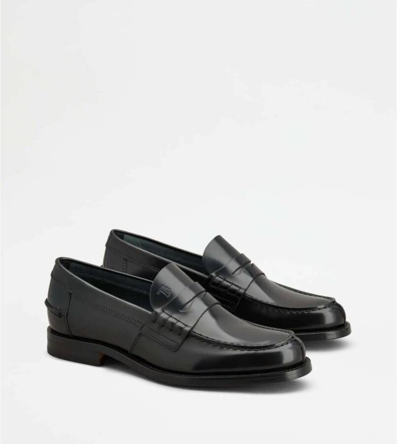 TOD'S Rubber Instapper Black Heren