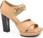 TOD'S Nude Leren Hoge Hak Sandalen Beige Dames - Thumbnail 2