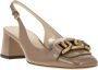 TOD'S Slingback Kate Pump met vierkante neus Beige Dames - Thumbnail 2