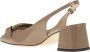 TOD'S Slingback Kate Pump met vierkante neus Beige Dames - Thumbnail 3