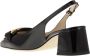 TOD'S Slingback Pomp met Vierkante Neus en Metalen Ketting Black Dames - Thumbnail 3