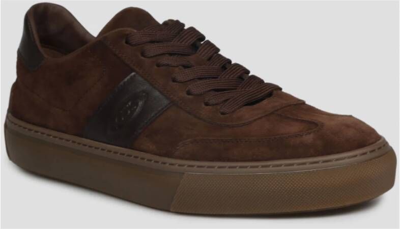 TOD'S Suede Gym Sneakers Fw22 Brown Heren - Foto 3