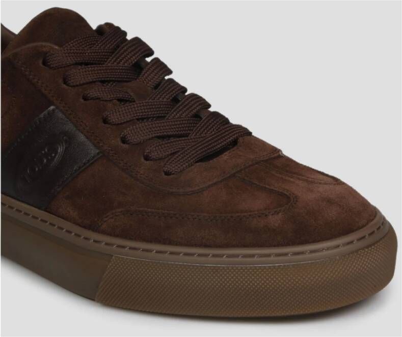 TOD'S Suede Gym Sneakers Fw22 Brown Heren - Foto 4