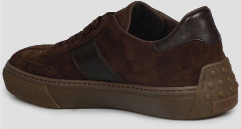 TOD'S Suede Gym Sneakers Fw22 Brown Heren - Foto 5