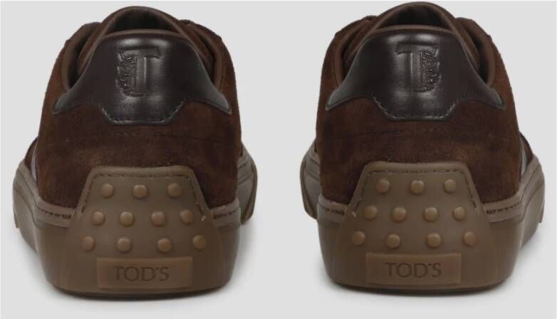 TOD'S Suede Gym Sneakers Fw22 Brown Heren - Foto 6