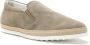 TOD'S Beige Suède Slip-On Sneakers met Handgeweven Touwdetail Grijs Heren - Thumbnail 4