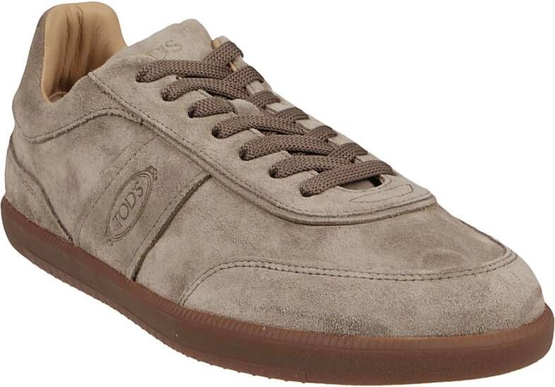 TOD'S Sneakers met Cassetta Stijl Brown Heren