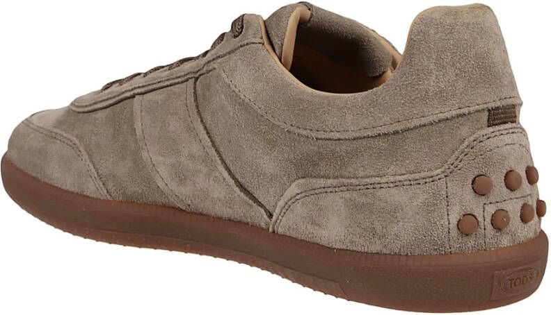 TOD'S Sneakers met Cassetta Stijl Brown Heren