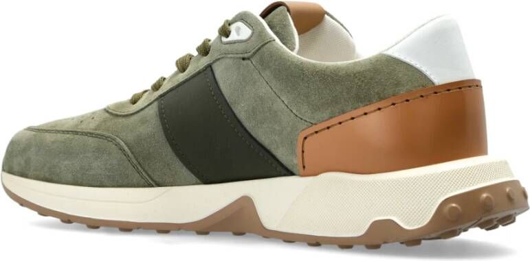 TOD'S Sneakers met logo Green Heren