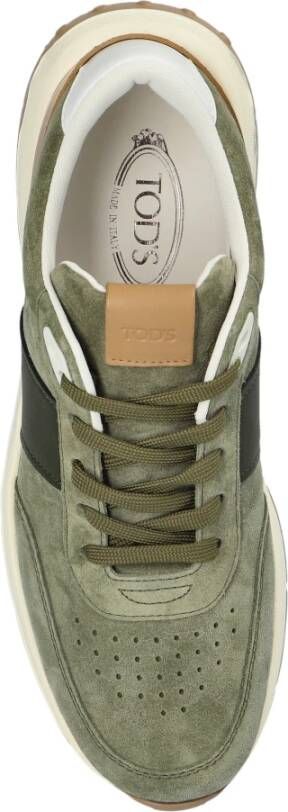 TOD'S Sneakers met logo Green Heren