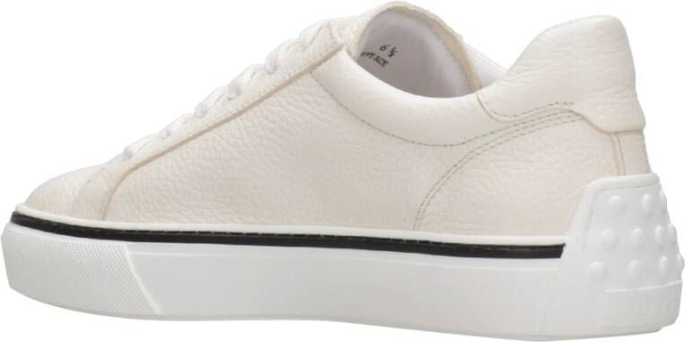 TOD'S Witte Leren Sneakers Wit Heren