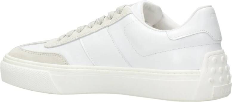 TOD'S Suède Sneakers met Rubberen Zolen Wit Heren