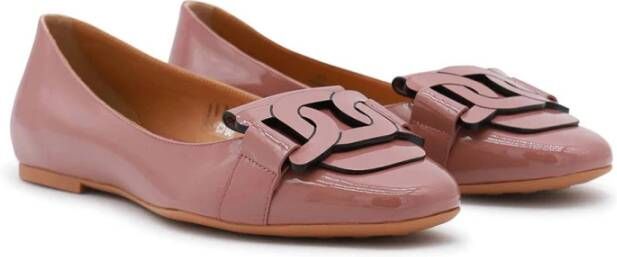 TOD'S Stijlvolle Ballerina's met Uniek Ontwerp Purple Dames