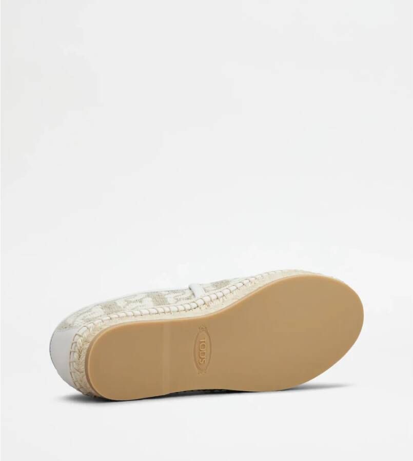 TOD'S Stijlvolle Espadrilles Schoenen Beige Dames