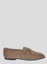 TOD'S Stijlvolle leren mocassins Beige Dames - Thumbnail 2