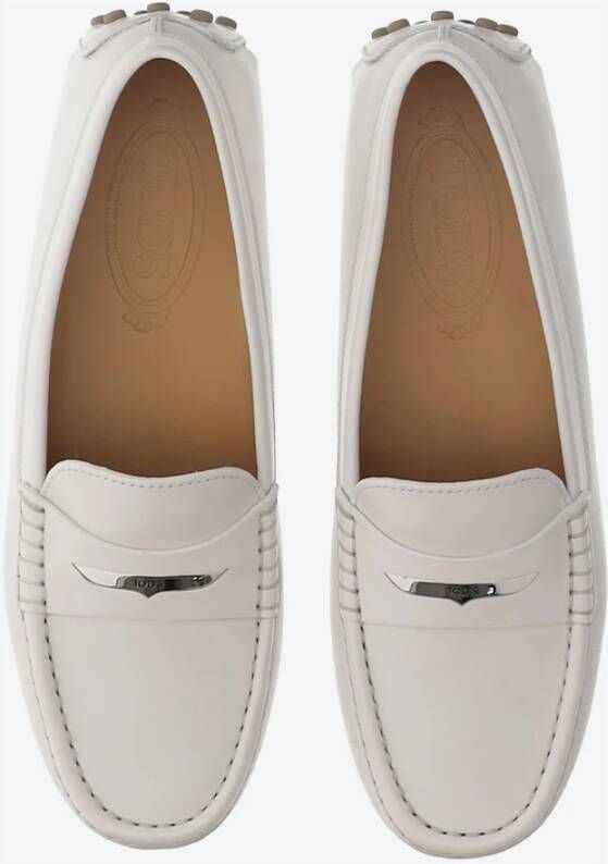 TOD'S Stijlvolle leren schoenen voor heren White Dames