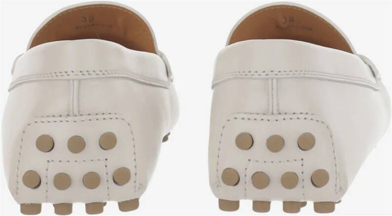 TOD'S Stijlvolle leren schoenen voor heren White Dames