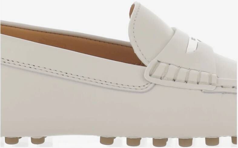 TOD'S Stijlvolle leren schoenen voor heren White Dames