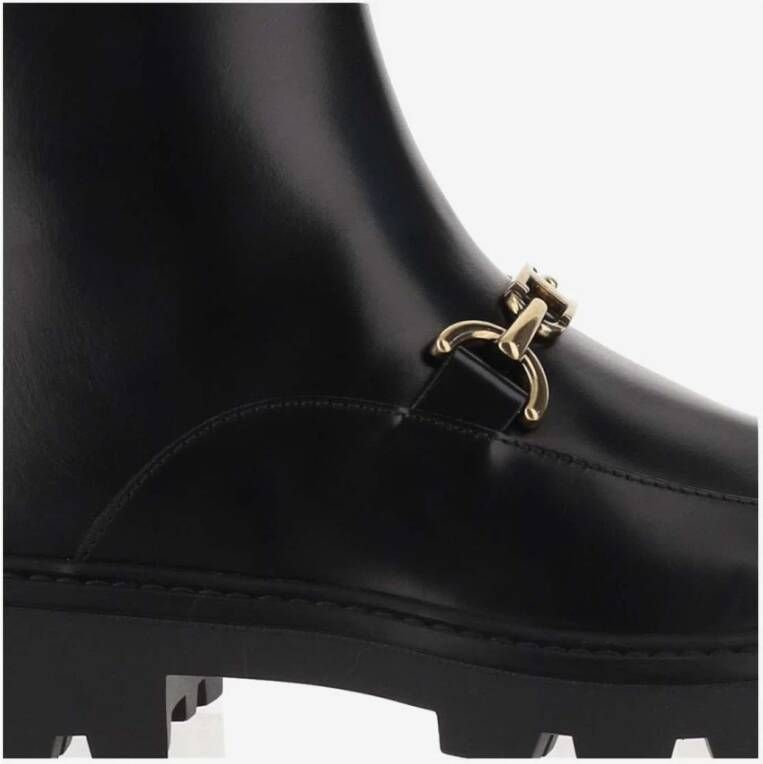 TOD'S Stijlvolle Leren Sneakers Black Dames