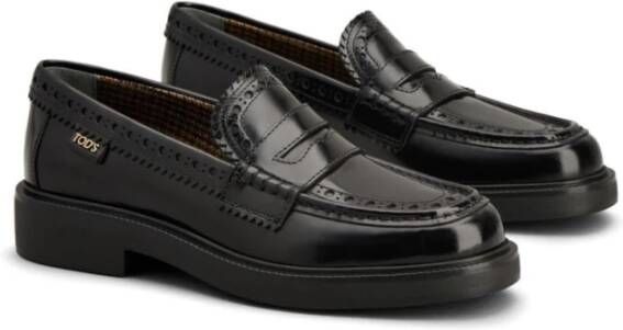 TOD'S Stijlvolle Loafer Schoenen Black Dames