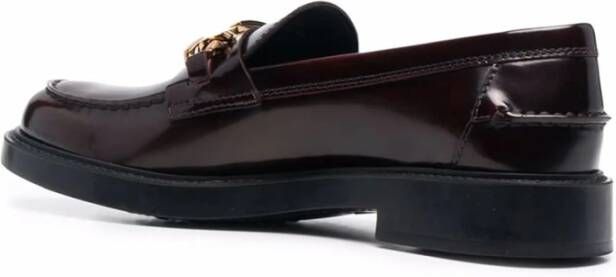 TOD'S Stijlvolle Loafers met Uniek Design Brown Dames