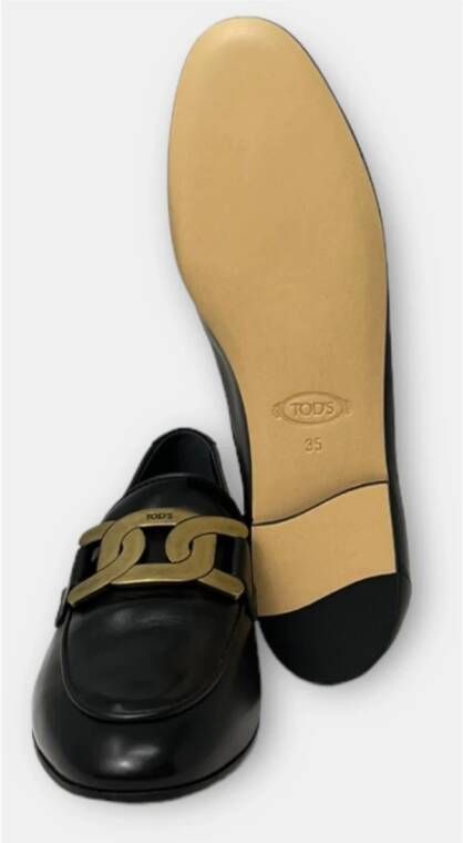 TOD'S Stijlvolle Loafers Schoenen Black Dames