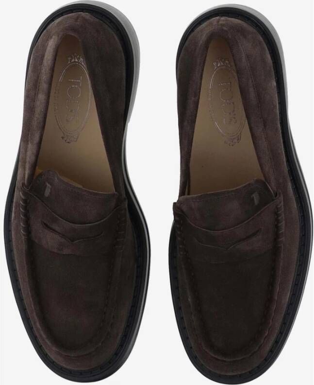 TOD'S Stijlvolle Loafers voor Heren Brown Heren