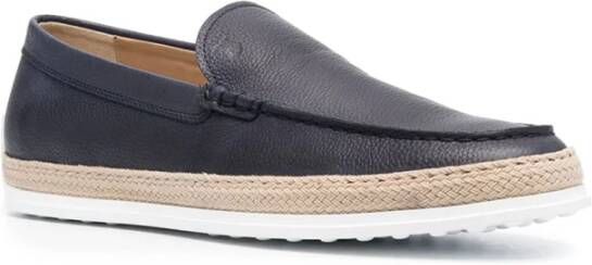 TOD'S Stijlvolle Loafers voor Mannen Blue Heren