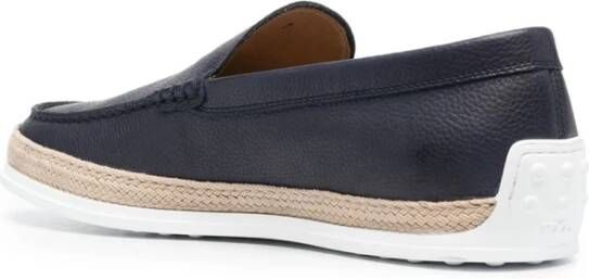 TOD'S Stijlvolle Loafers voor Mannen Blue Heren