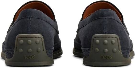 TOD'S Stijlvolle Loafers voor Mannen Blue Heren