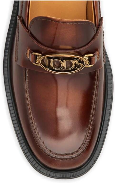 TOD'S Stijlvolle Loafers voor Mannen Brown Dames