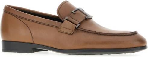 TOD'S Stijlvolle Loafers voor Mannen Brown Heren