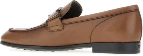 TOD'S Stijlvolle Loafers voor Mannen Brown Heren