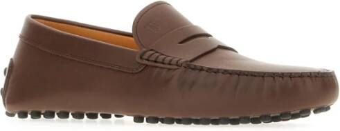 TOD'S Stijlvolle Loafers voor Mannen Brown Heren