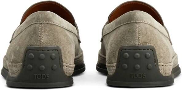 TOD'S Stijlvolle Loafers voor Mannen Gray Heren