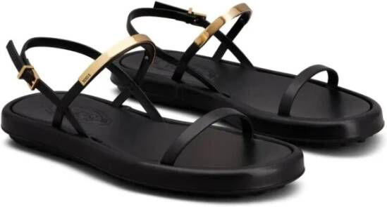 TOD'S Stijlvolle Minimalistische Sandaal Black Dames