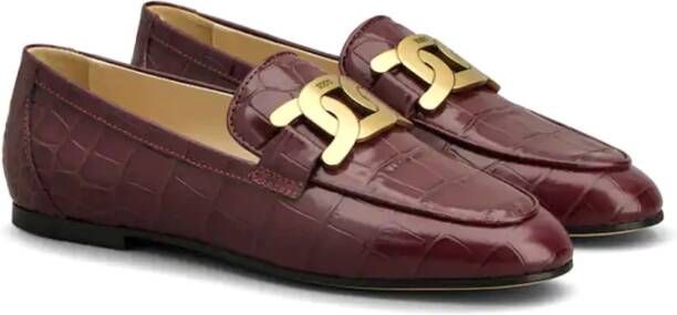 TOD'S Stijlvolle Slip-On Loafers Brown Dames