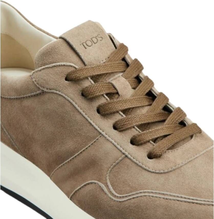 TOD'S Stijlvolle Sneaker voor Mannen en Vrouwen Beige Heren