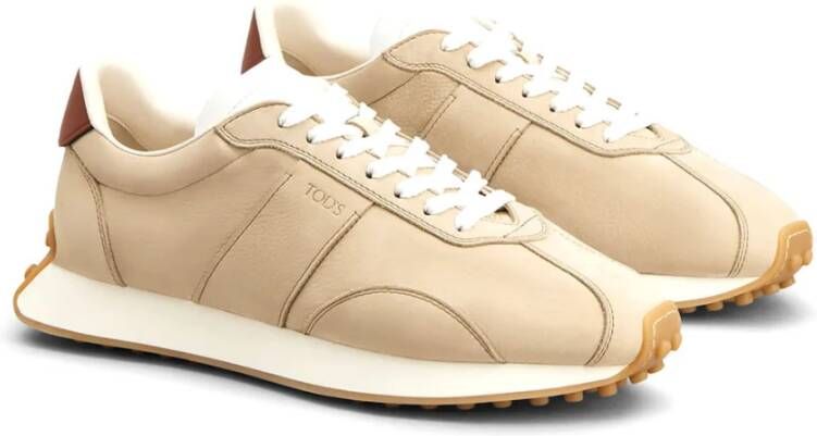 TOD'S Stijlvolle Sneakers voor Mannen Beige Heren