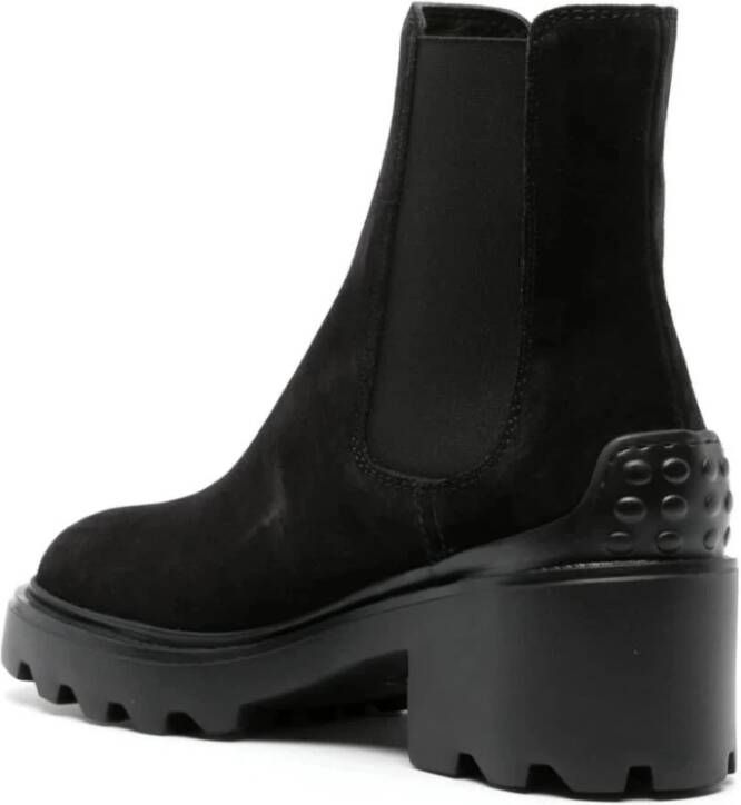 TOD'S Stijlvolle Tronchetto Laarzen Black Dames