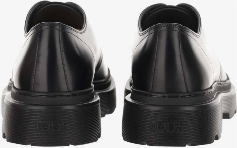 TOD'S Stijlvolle Veterschoenen voor Heren Black Heren